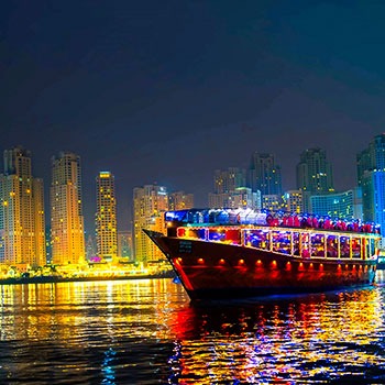 Dhow Dinner Cruise Dubai Marina – Book Scenic Evening Tour